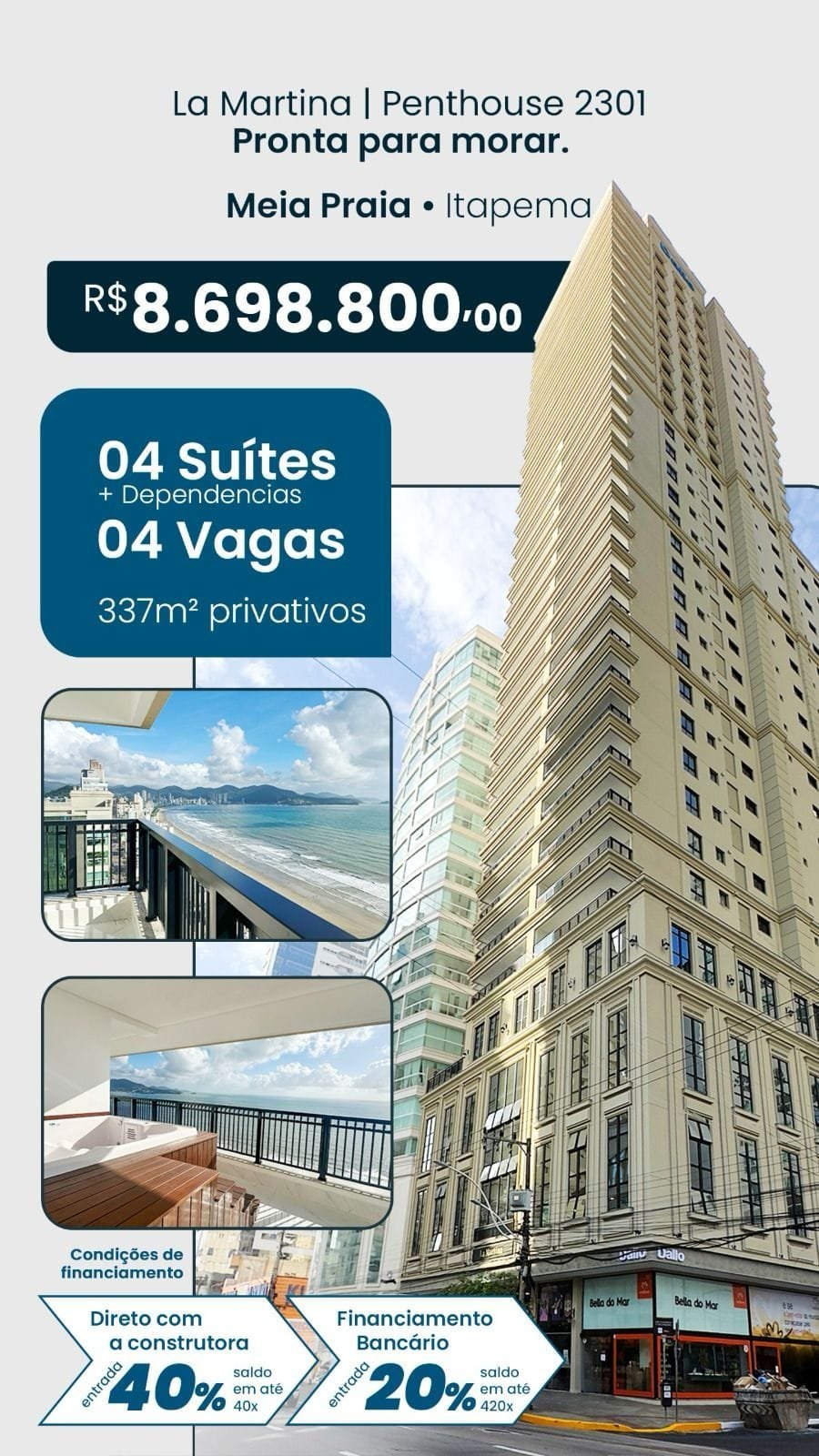 Penthouse La Martina Dallo Itapema